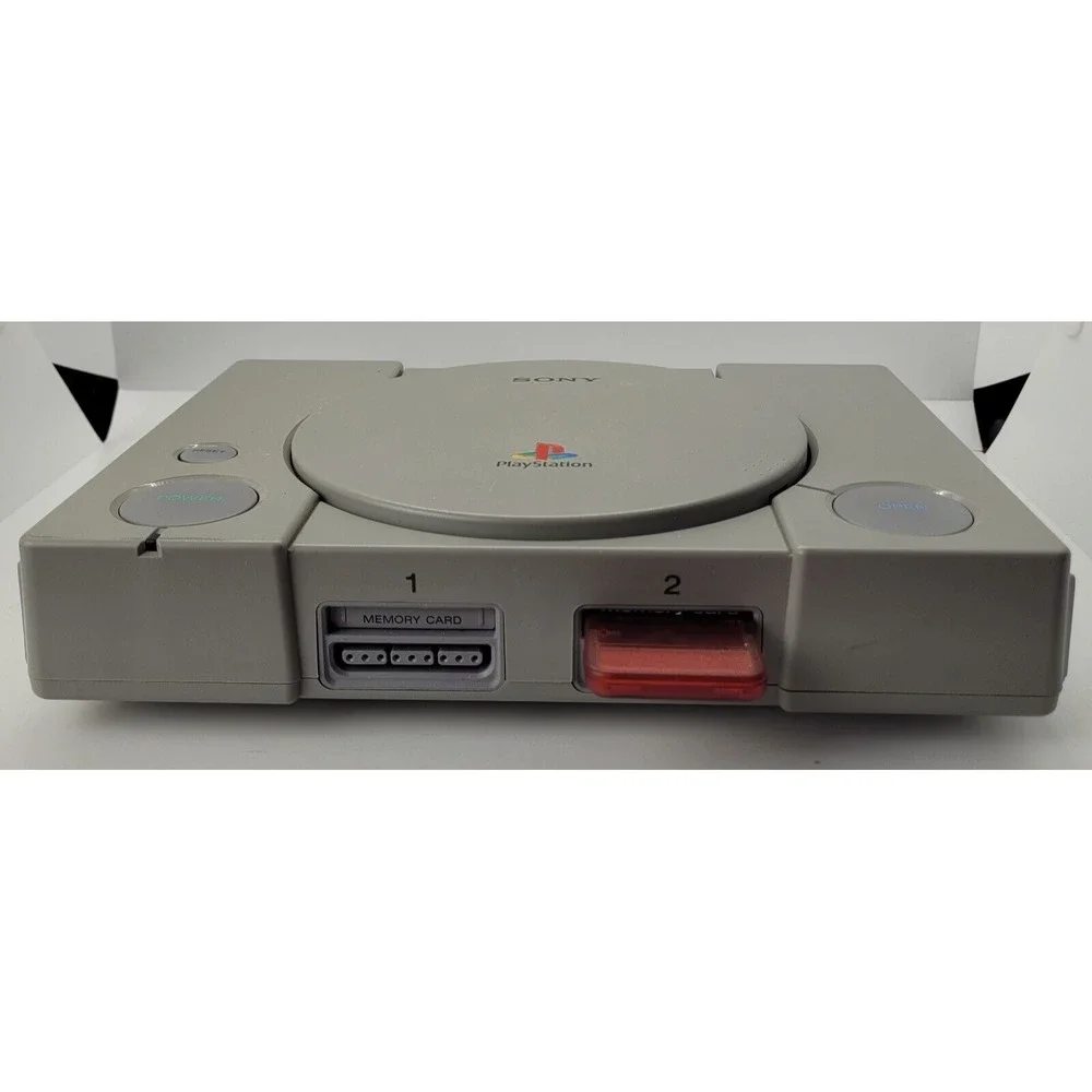 Sony PlayStation PS1 Console With Box Tested Works Extra Memory Card Vintage